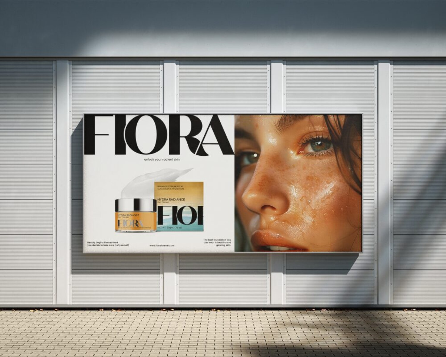 Feature skincare brand billboard